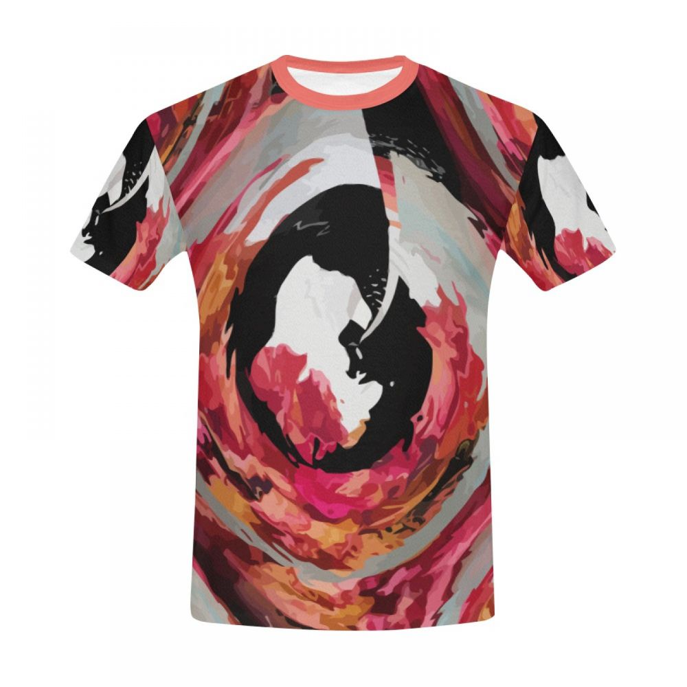 Herren Kunst Digital Liebe Whirlpools Kurzes T-shirt Luxemburg