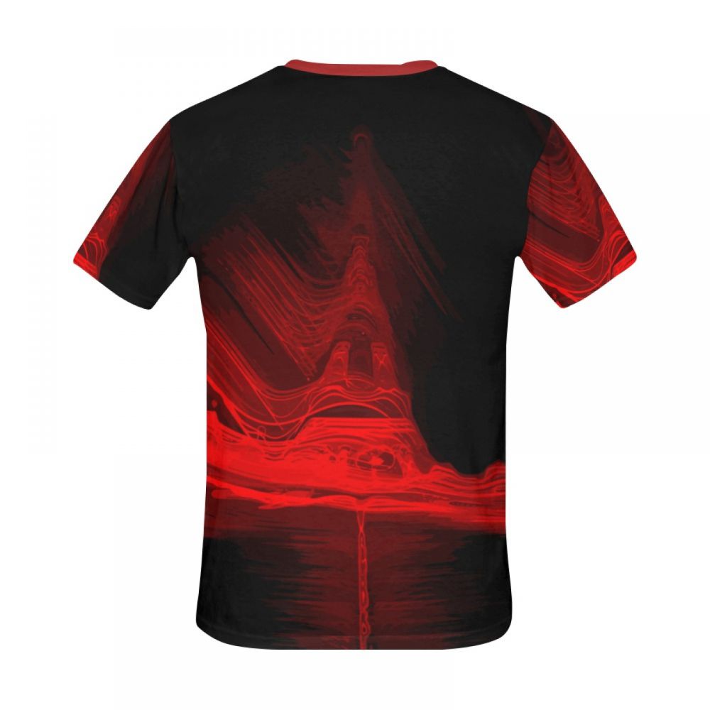 Herren Digitale Kunst Eiffelturm Kurzes T-shirt Luxemburg