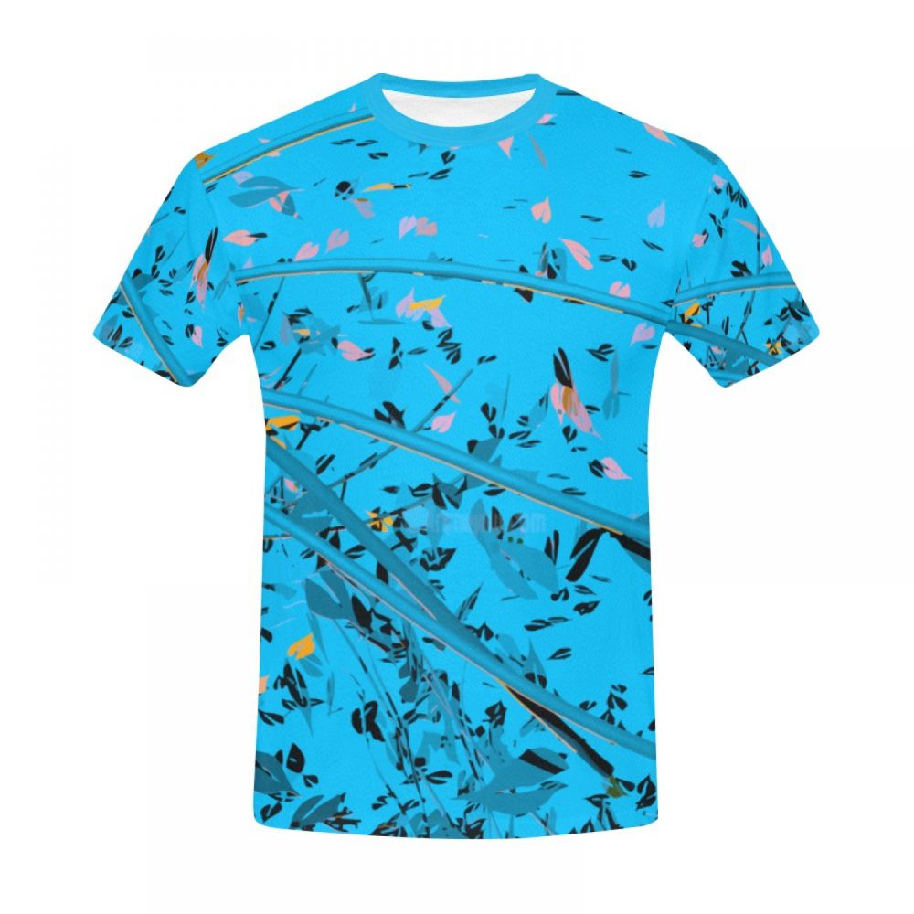 Herren Baum-kunst-blatt-vogel Kurzes T-shirt Luxemburg