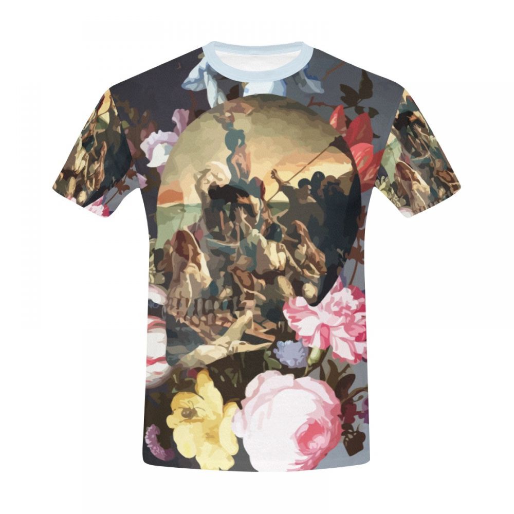 Herren Kunst Surrealismus Renaissance Krieg Kurzes T-shirt Luxemburg