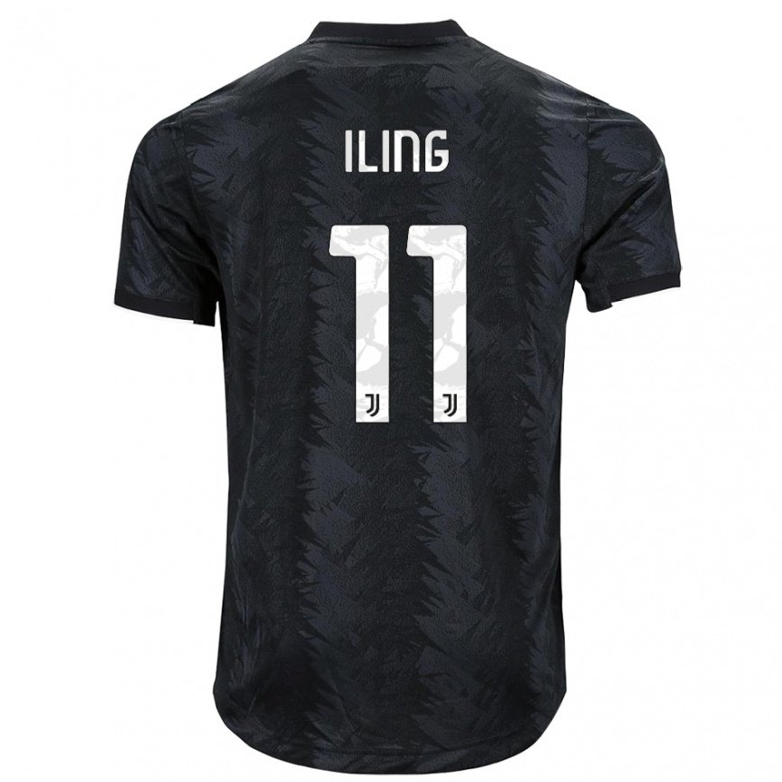 Herren Fußball Samuel Iling-junior #11 Dunkles Schwarz Auswärtstrikot Trikot 2022/23 T-shirt Luxemburg
