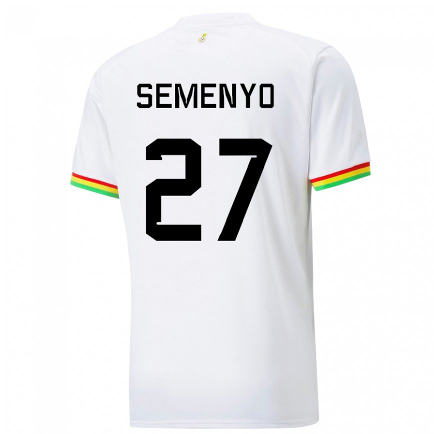 Kinder Ghanaische Antoine Semenyo #27 Weiß Heimtrikot Trikot 22-24 Luxemburg