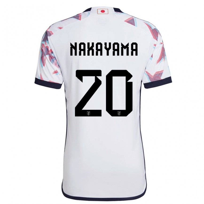 Kinder Japanische Yuta Nakayama #20 Weiß Auswärtstrikot Trikot 22-24 Luxemburg