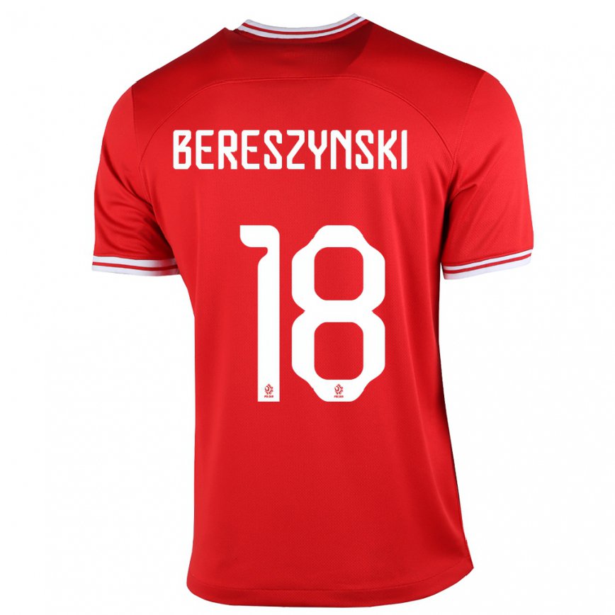 Kinder Polnische Bartosz Bereszynski #18 Rot Auswärtstrikot Trikot 22-24 Luxemburg