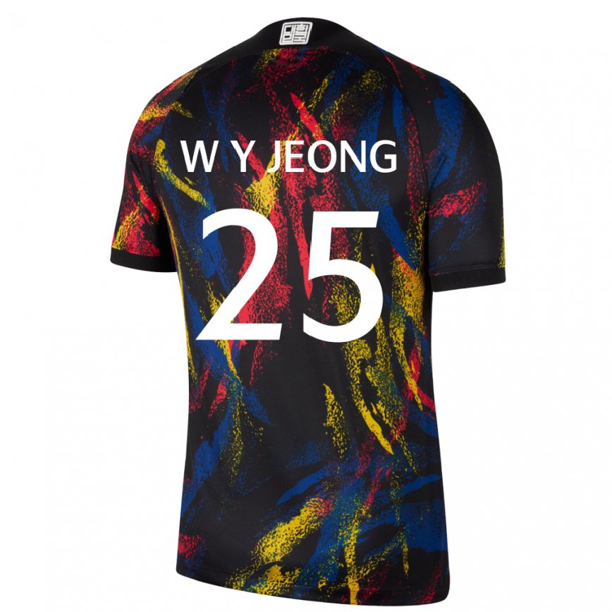 Kinder Südkoreanische Woo-yeong Jeong #25 Mehrfarbig Auswärtstrikot Trikot 22-24 Luxemburg
