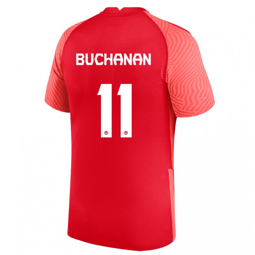 Herren Kanadische Tajon Buchanan #11 Rot Heimtrikot Trikot 22-24 Luxemburg