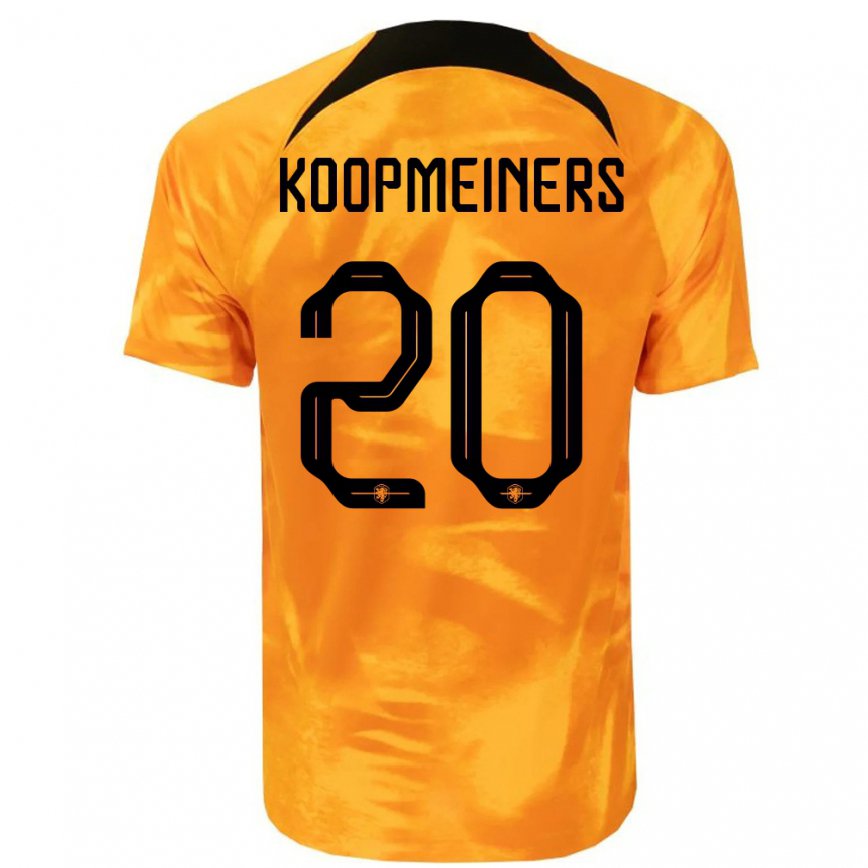 Herren Niederländische Teun Koopmeiners #20 Laser-orange Heimtrikot Trikot 22-24 Luxemburg