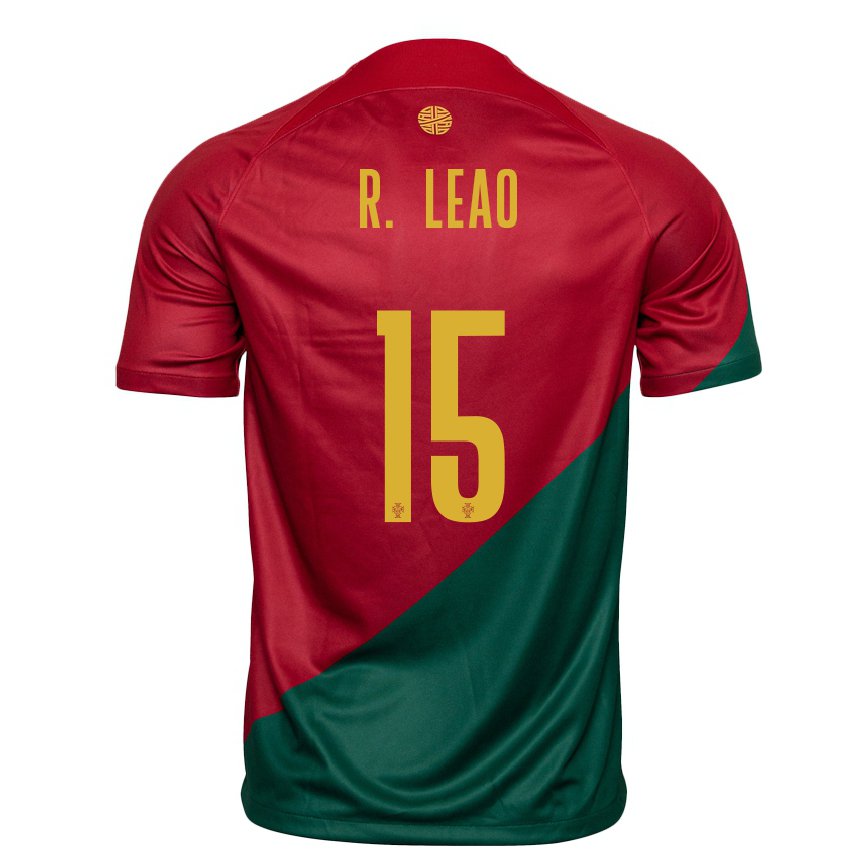 Herren Portugiesische Rafael Leao #15 Rot Grün Heimtrikot Trikot 22-24 Luxemburg