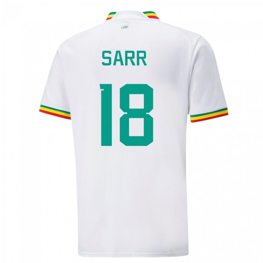 Herren Senegalesische Ismaila Sarr #18 Weiß Heimtrikot Trikot 22-24 Luxemburg