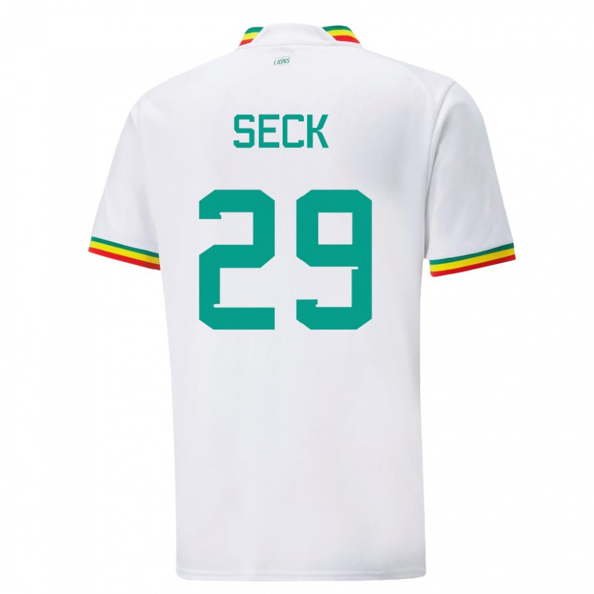 Herren Senegalesische Demba Seck #29 Weiß Heimtrikot Trikot 22-24 Luxemburg