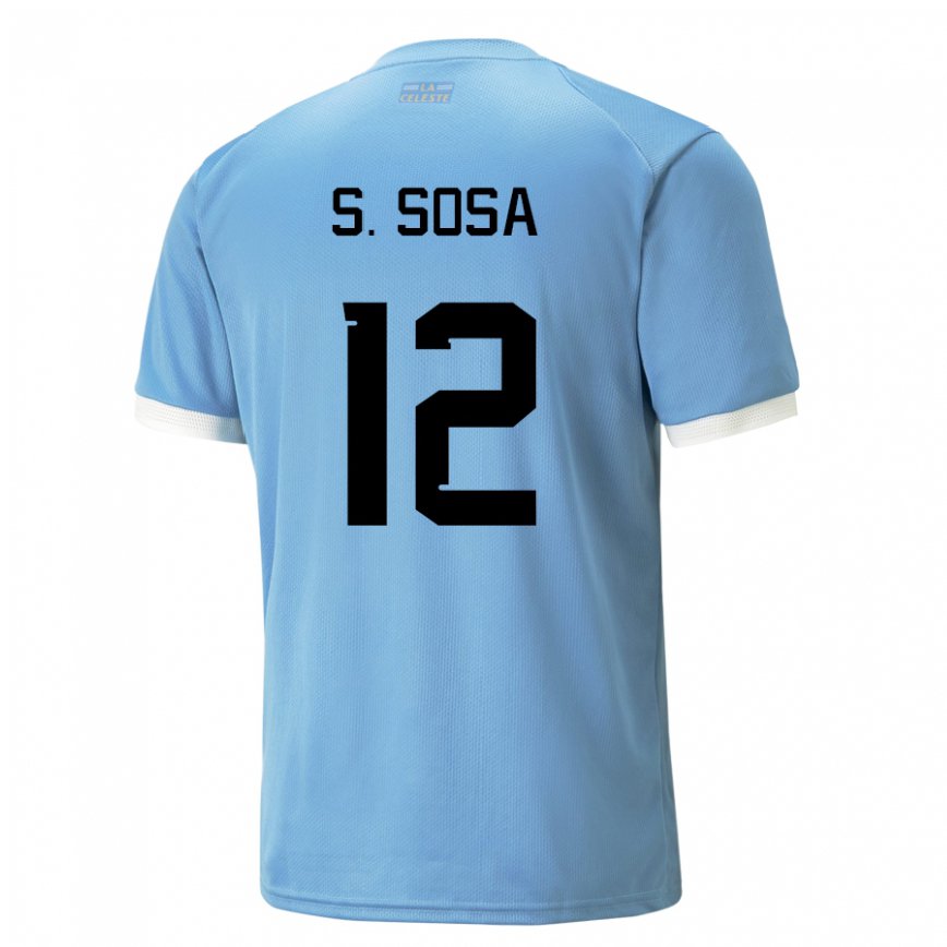 Herren Uruguayische Sebastian Sosa #12 Blau Heimtrikot Trikot 22-24 Luxemburg