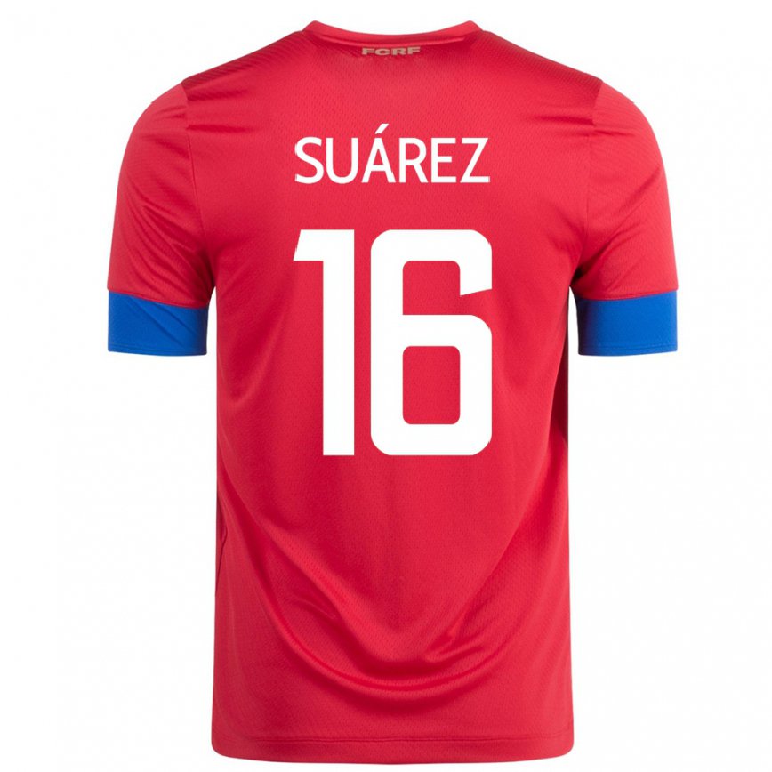 Herren Costa-ricanische Aaron Suarez #16 Rot Heimtrikot Trikot 22-24 Luxemburg