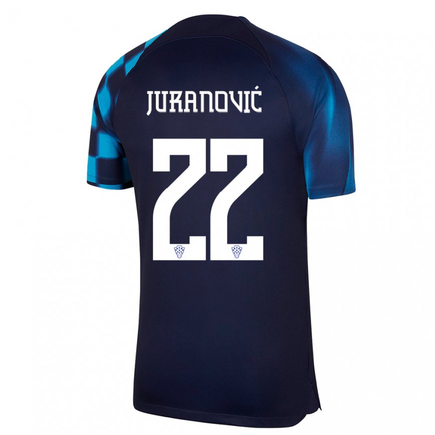 Herren Kroatische Josip Juranovic #22 Dunkelblau Auswärtstrikot Trikot 22-24 Luxemburg
