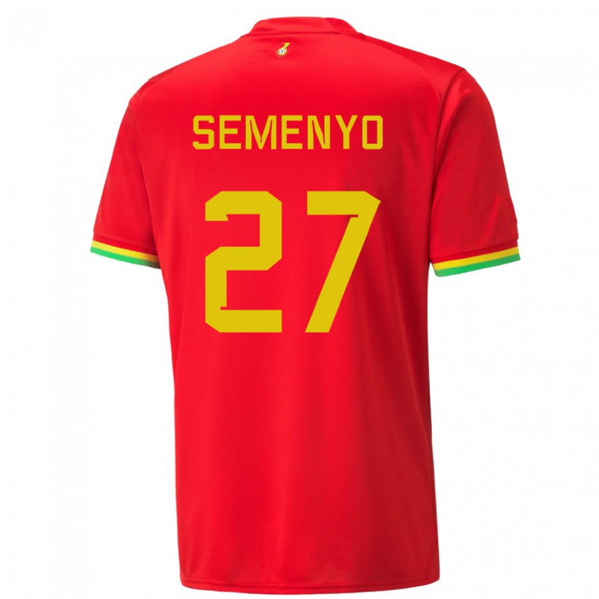 Herren Ghanaische Antoine Semenyo #27 Rot Auswärtstrikot Trikot 22-24 Luxemburg