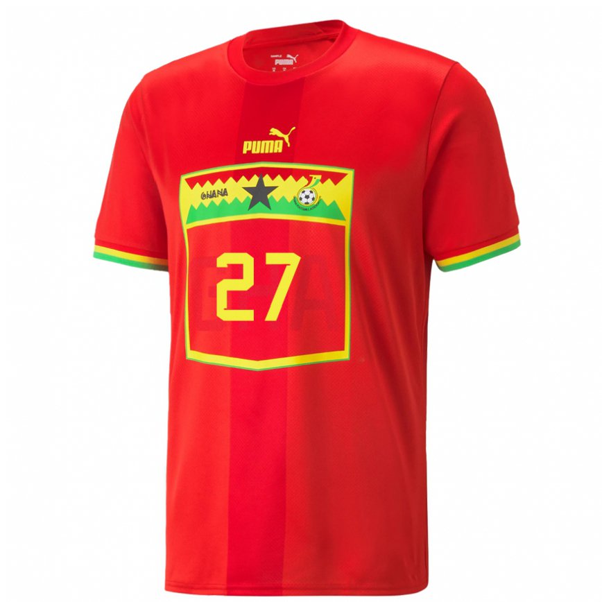 Herren Ghanaische Antoine Semenyo #27 Rot Auswärtstrikot Trikot 22-24 Luxemburg