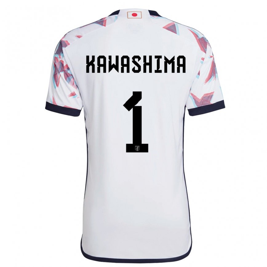 Herren Japanische Eiji Kawashima #1 Weiß Auswärtstrikot Trikot 22-24 Luxemburg