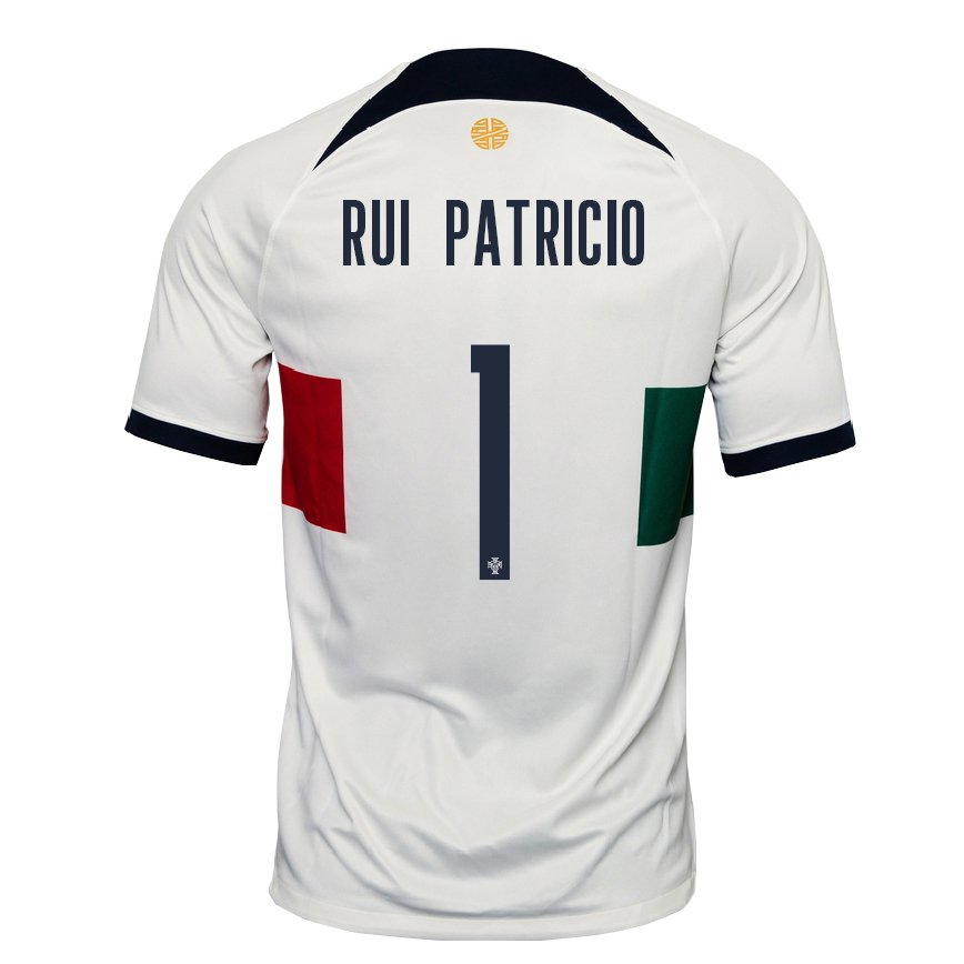 Herren Portugiesische Rui Patricio #1 Weiß Auswärtstrikot Trikot 22-24 Luxemburg