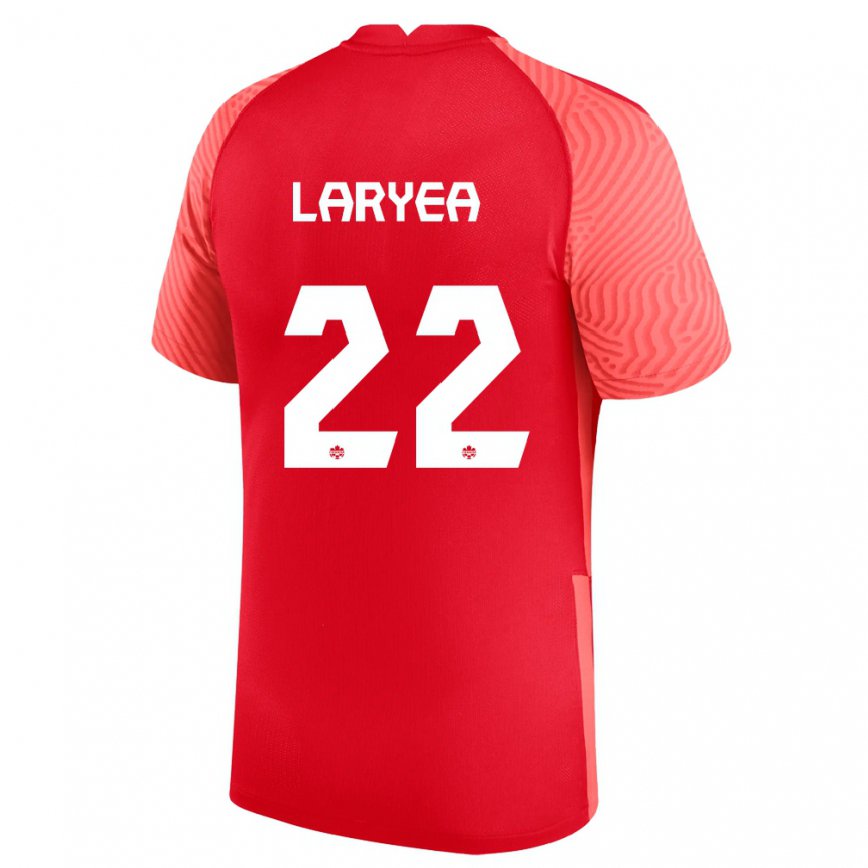 Damen Kanadische Richie Laryea #22 Rot Heimtrikot Trikot 22-24 Luxemburg
