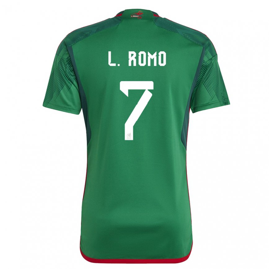 Damen Mexikanische Luis Romo #7 Grün Heimtrikot Trikot 22-24 Luxemburg
