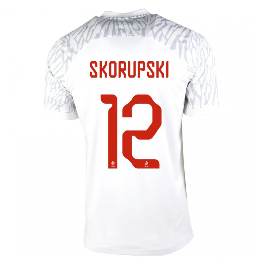 Damen Polnische Lukasz Skorupski #12 Weiß Heimtrikot Trikot 22-24 Luxemburg