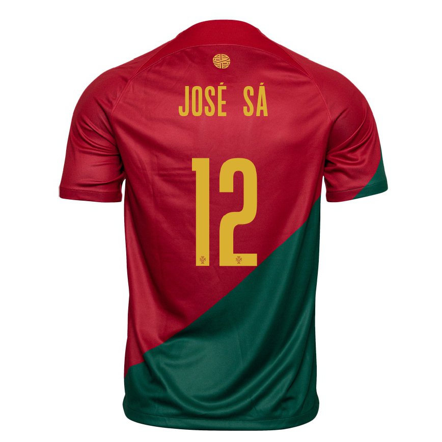 Damen Portugiesische Jose Sa #12 Rot Grün Heimtrikot Trikot 22-24 Luxemburg