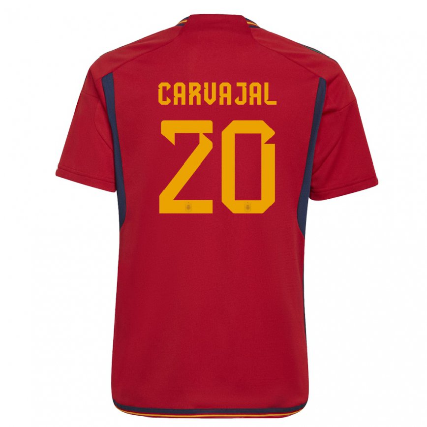 Damen Spanische Daniel Carvajal #20 Rot Heimtrikot Trikot 22-24 Luxemburg