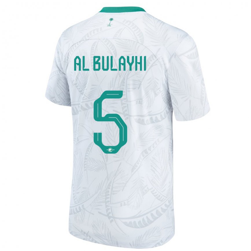 Damen Saudi-arabische Ali Al Bulayhi #5 Weiß Heimtrikot Trikot 22-24 Luxemburg