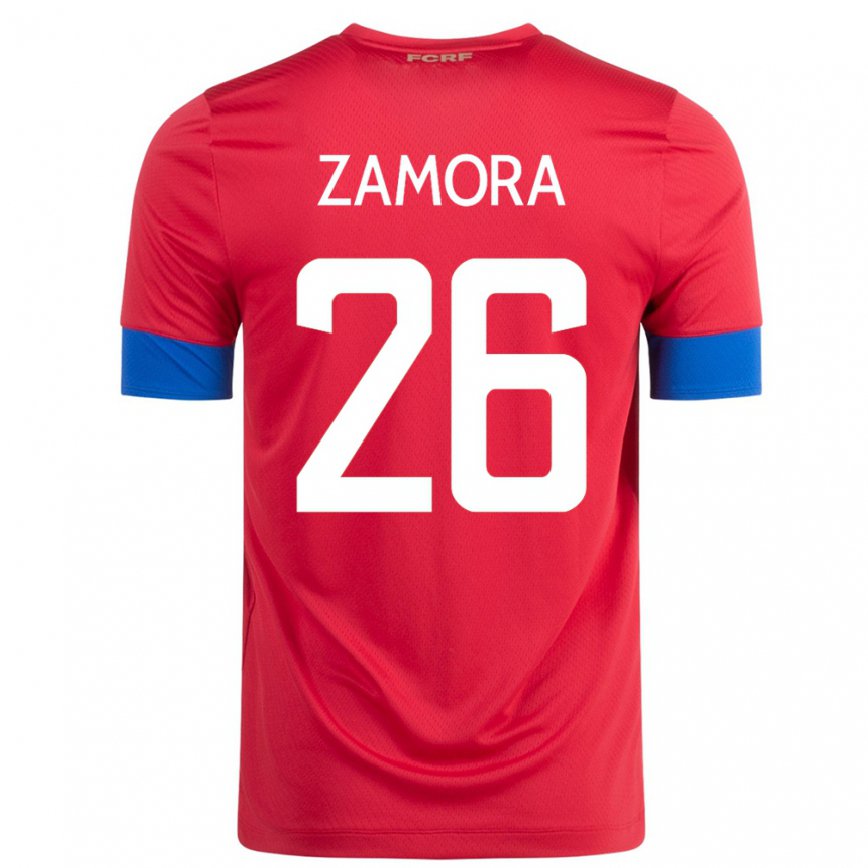 Damen Costa-ricanische Alvaro Zamora #26 Rot Heimtrikot Trikot 22-24 Luxemburg