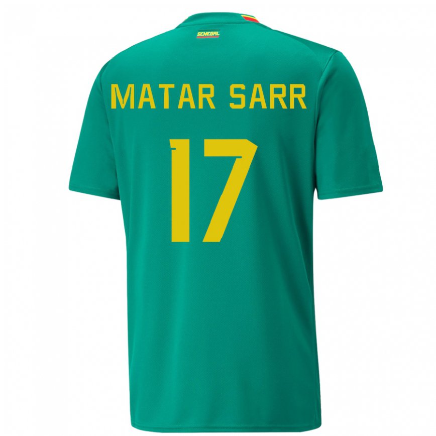 Damen Senegalesische Pape Matar Sarr #17 Grün Auswärtstrikot Trikot 22-24 Luxemburg