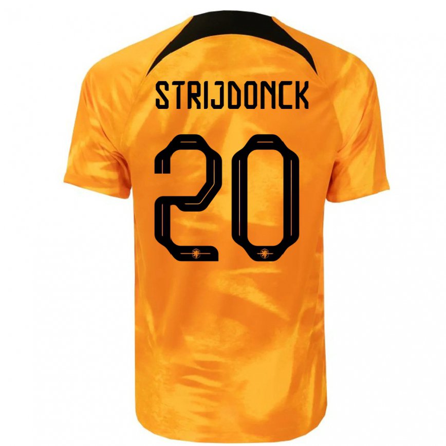 Kinder Niederländische Bayren Strijdonck #20 Laser-orange Heimtrikot Trikot 22-24 Luxemburg