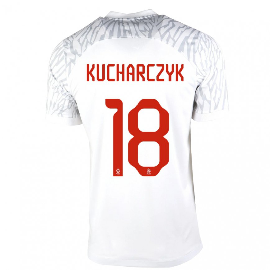 Kinder Polnische Filip Kucharczyk #18 Weiß Heimtrikot Trikot 22-24 Luxemburg