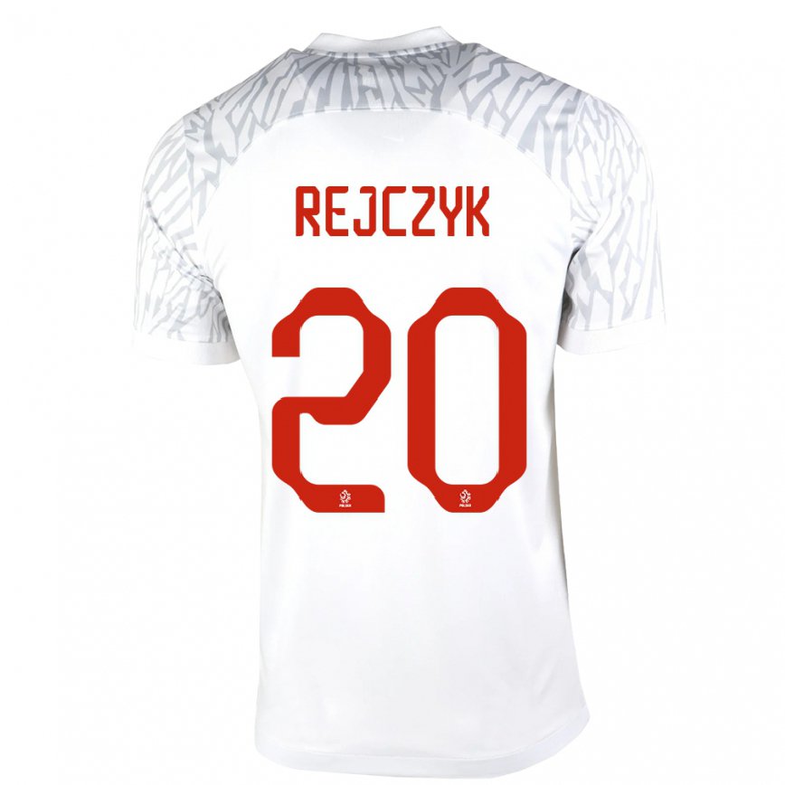 Kinder Polnische Filip Rejczyk #20 Weiß Heimtrikot Trikot 22-24 Luxemburg
