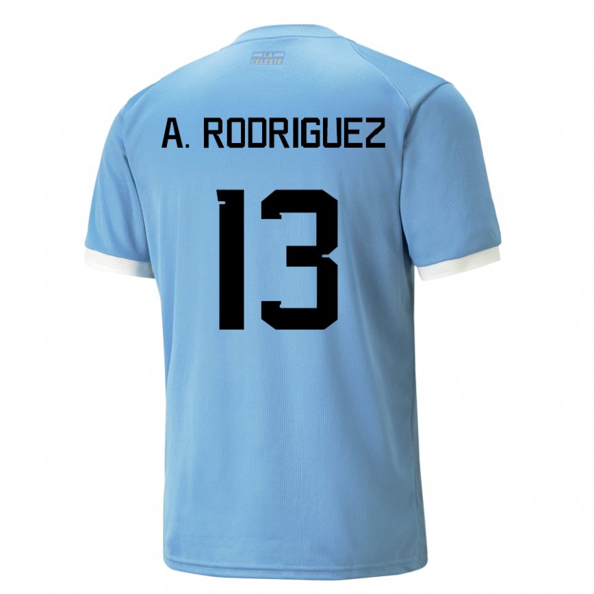 Kinder Uruguayische Agustin Rodriguez #13 Blau Heimtrikot Trikot 22-24 Luxemburg