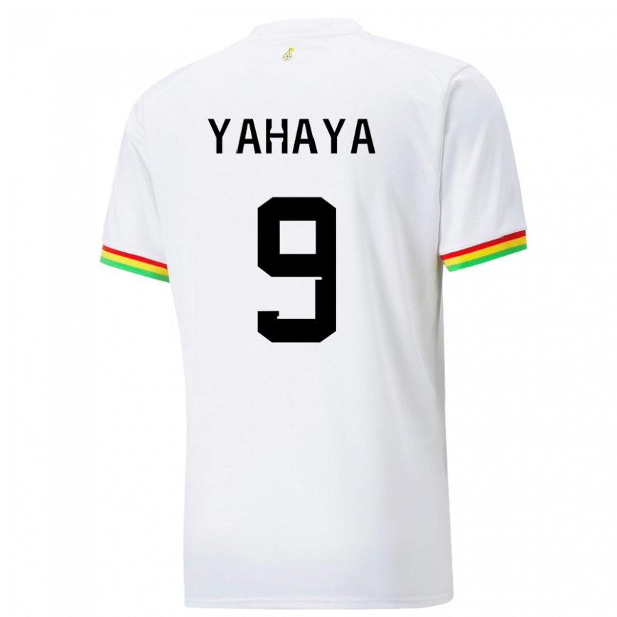 Kinder Ghanaische Mohammed Yahaya #9 Weiß Heimtrikot Trikot 22-24 Luxemburg