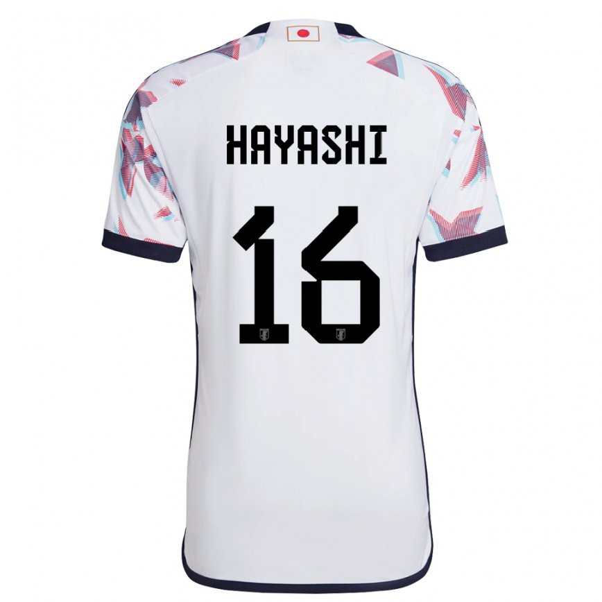 Kinder Japanische Honoka Hayashi #16 Weiß Auswärtstrikot Trikot 22-24 Luxemburg