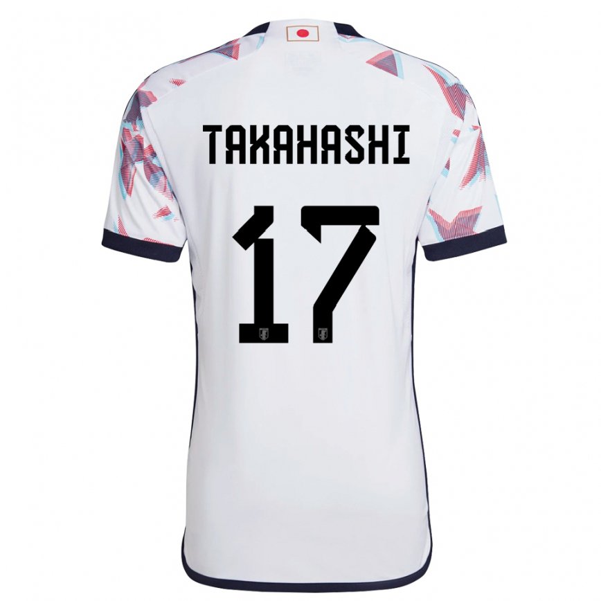 Kinder Japanische Hana Takahashi #17 Weiß Auswärtstrikot Trikot 22-24 Luxemburg