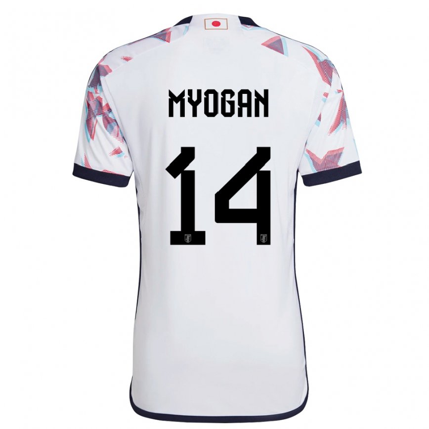Kinder Japanische Toya Myogan #14 Weiß Auswärtstrikot Trikot 22-24 Luxemburg