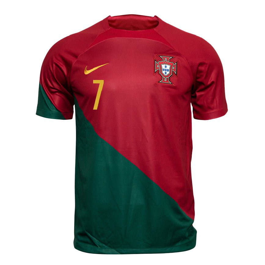 Herren Portugiesische Fabio Carvalho #7 Rot Grün Heimtrikot Trikot 22-24 Luxemburg