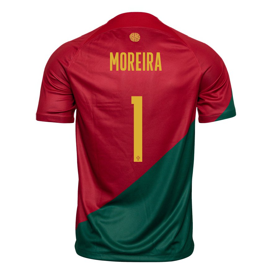 Herren Portugiesische Andre Moreira #1 Rot Grün Heimtrikot Trikot 22-24 Luxemburg