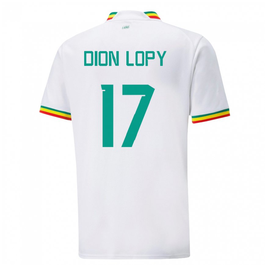 Herren Senegalesische Dion Lopy #17 Weiß Heimtrikot Trikot 22-24 Luxemburg