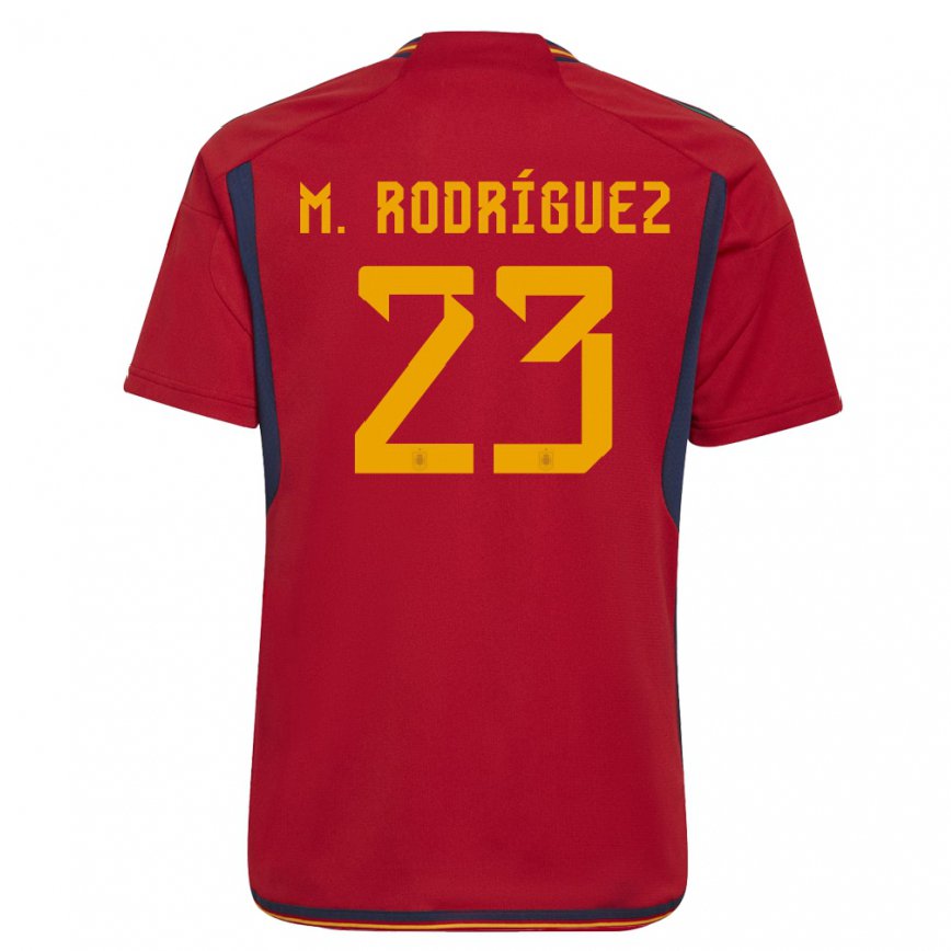 Herren Spanische Misa Rodriguez #23 Rot Heimtrikot Trikot 22-24 Luxemburg