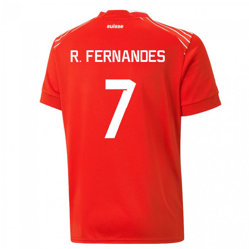 Herren Schweizer Ronaldo Dantas Fernandes #7 Rot Heimtrikot Trikot 22-24 Luxemburg