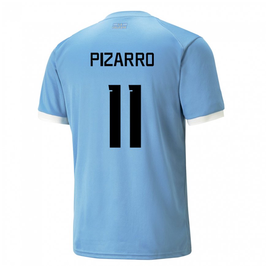 Herren Uruguayische Esperanza Pizarro #11 Blau Heimtrikot Trikot 22-24 Luxemburg