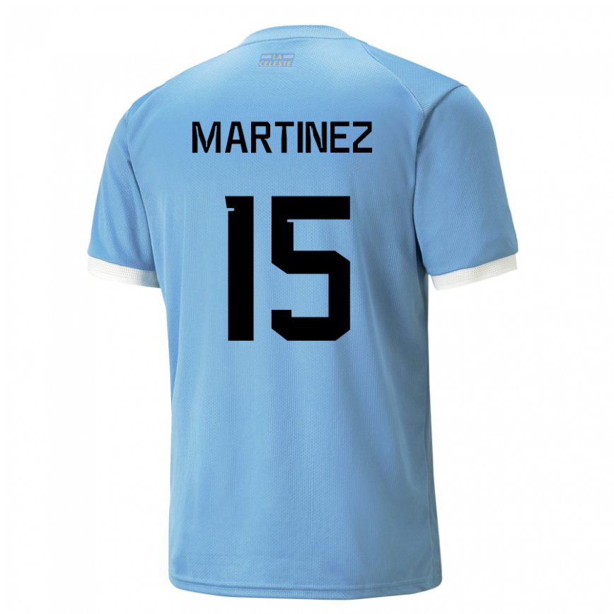 Herren Uruguayische Rocio Martinez #15 Blau Heimtrikot Trikot 22-24 Luxemburg