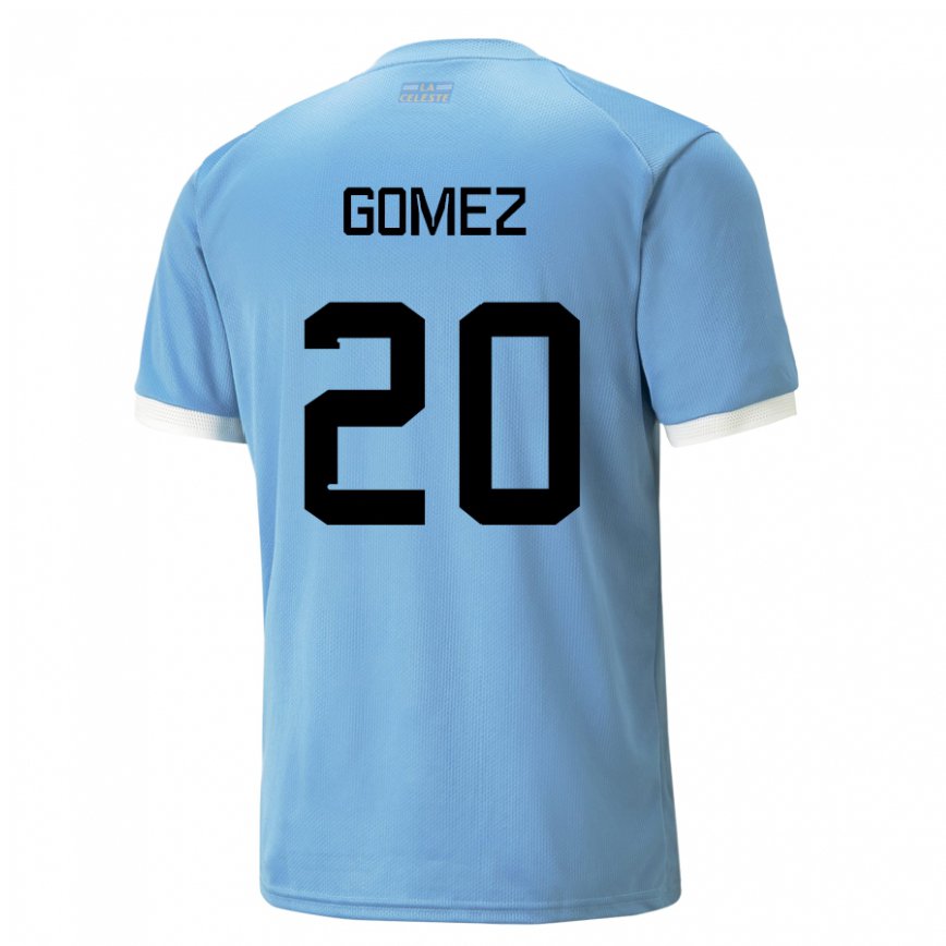Herren Uruguayische Luciana Gomez #20 Blau Heimtrikot Trikot 22-24 Luxemburg