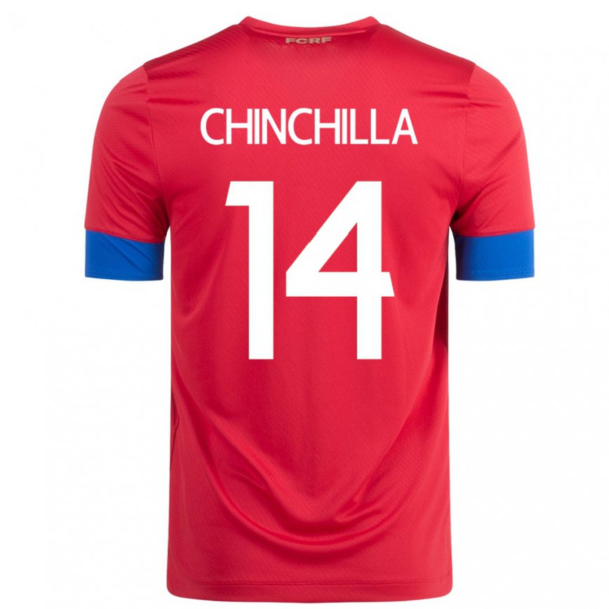 Herren Costa-ricanische Priscila Chinchilla #14 Rot Heimtrikot Trikot 22-24 Luxemburg