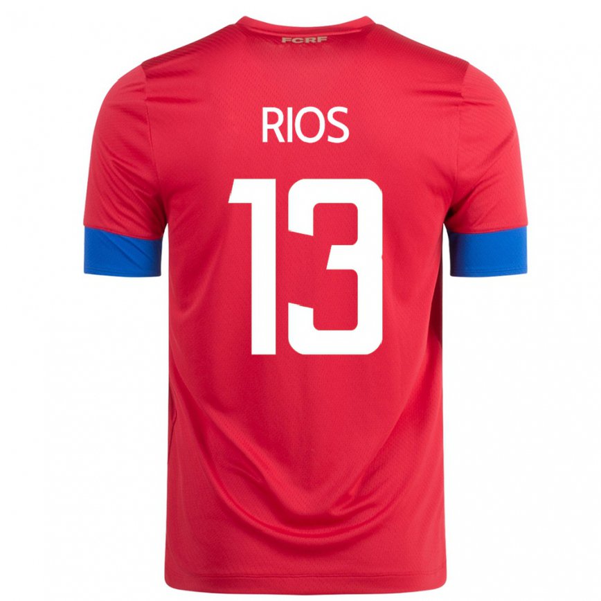 Herren Costa-ricanische Keral Rios #13 Rot Heimtrikot Trikot 22-24 Luxemburg