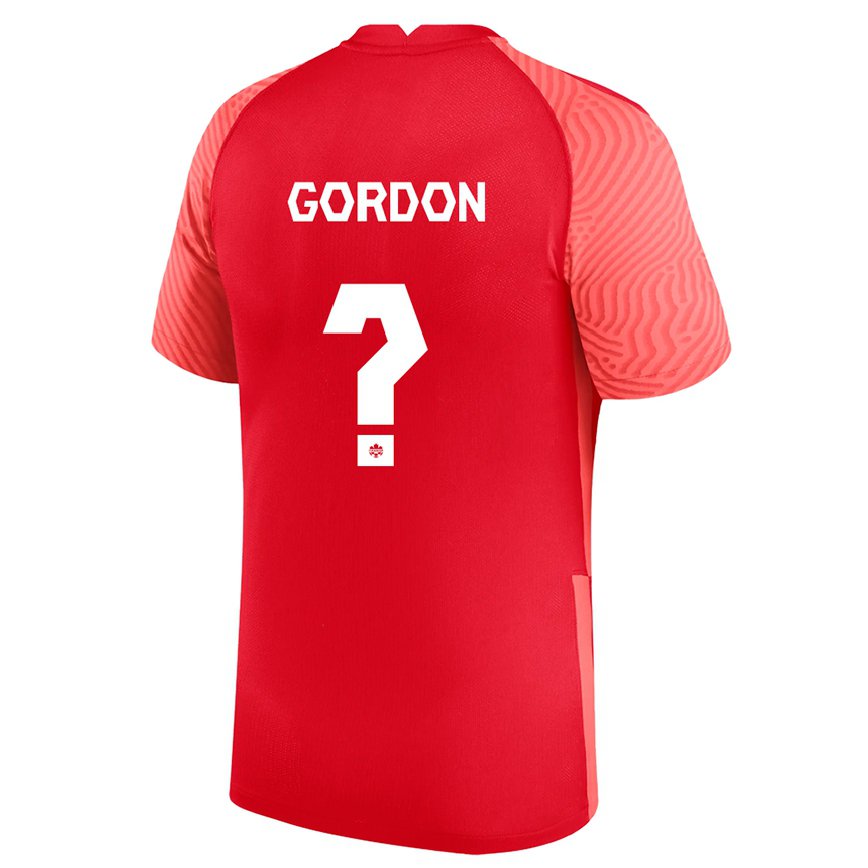 Herren Kanadische Joshua Gordon #0 Rot Heimtrikot Trikot 22-24 Luxemburg