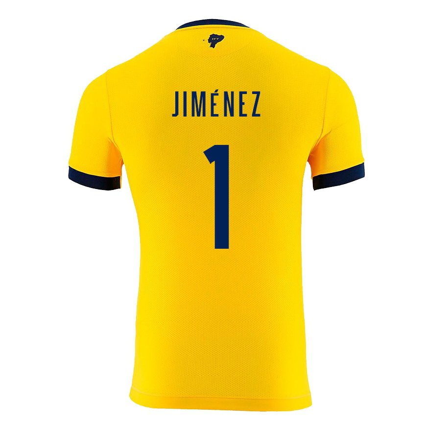 Herren Ecuadorianische Tony Jimenez #1 Gelb Heimtrikot Trikot 22-24 Luxemburg