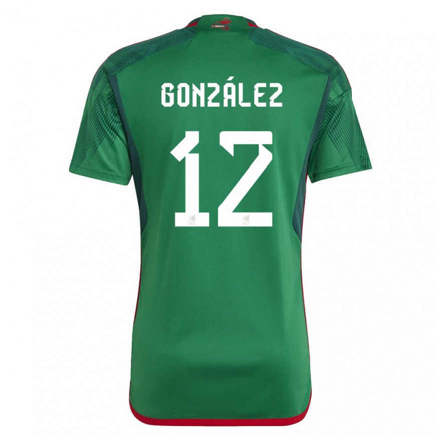 Herren Mexikanische Itzel Gonzalez #12 Grün Heimtrikot Trikot 22-24 Luxemburg